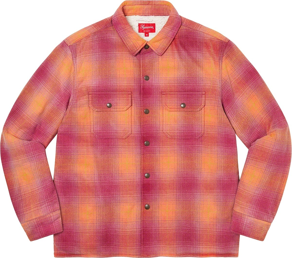 Shearling Lined Flannel Shirt view 7